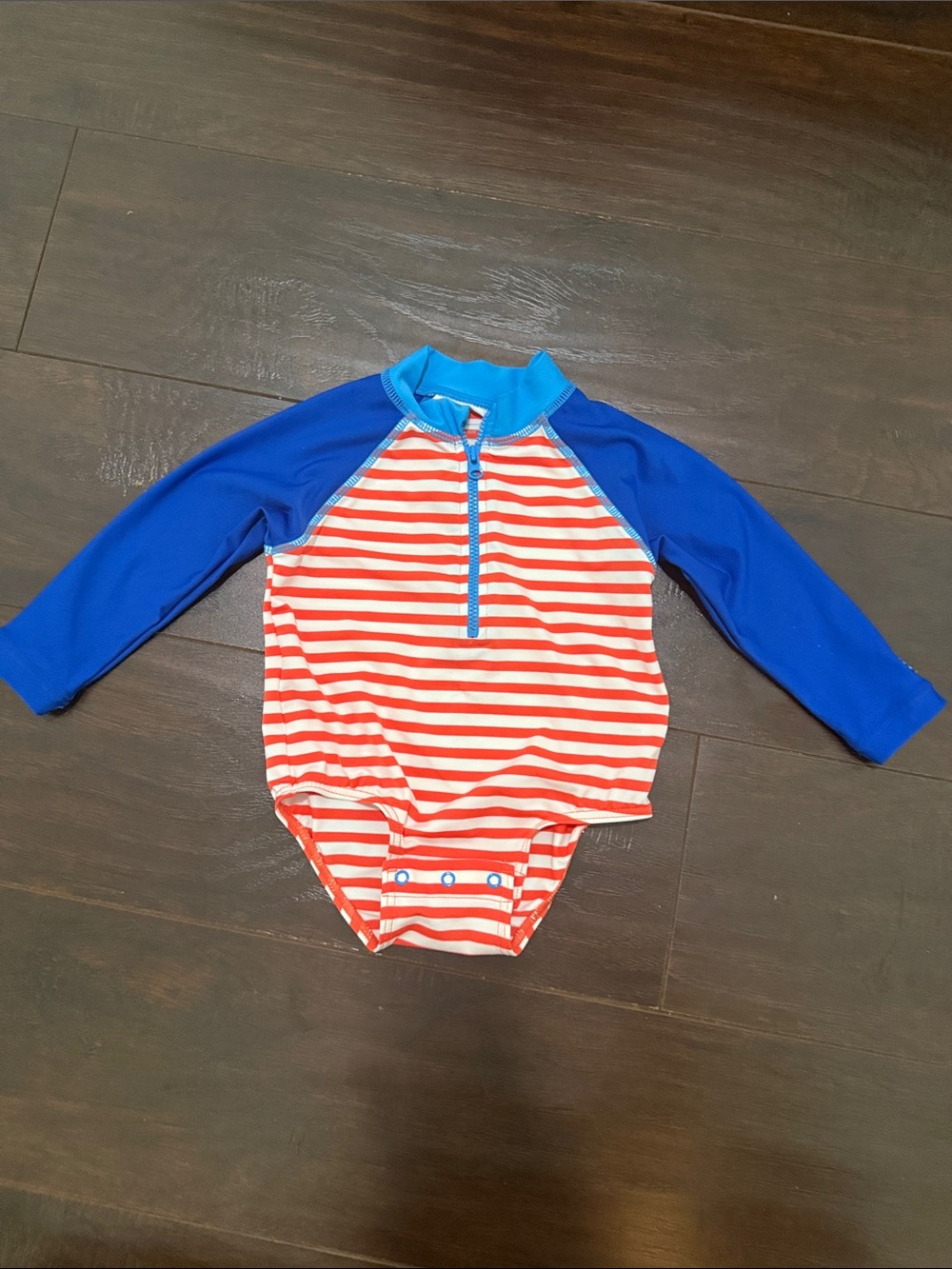 Coolibar baby Long-Sleeve Rash Guard One-Piece Swimsuit